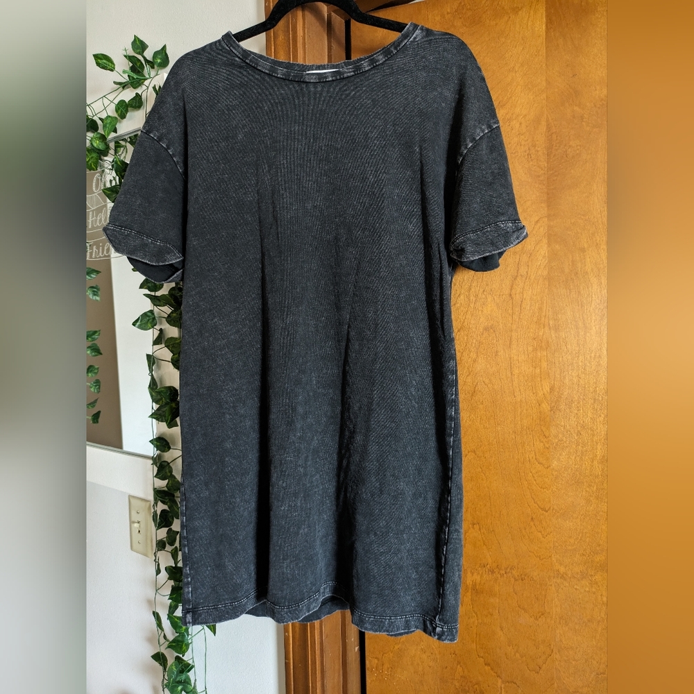 Elodie Acid Wash Tshirt Dress